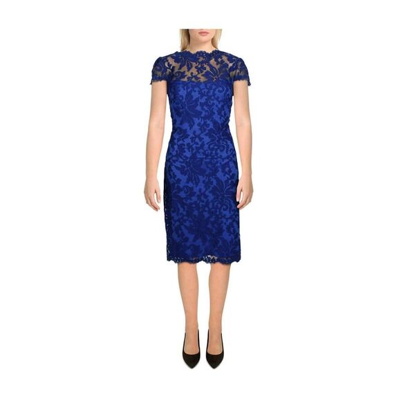 sachin and babi light blue dress Mermaid black lace long hatle prom dress,evening dress sold by Dreamy Dress  on Storenvy main image 0